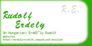 rudolf erdely business card